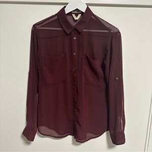 Garage Deep Red Blouse